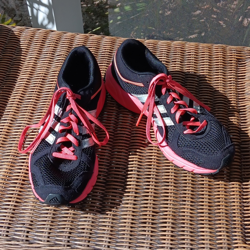 Adidas Marathon 10 Women's Size 7.5  Running Shoes Pink Black Silver